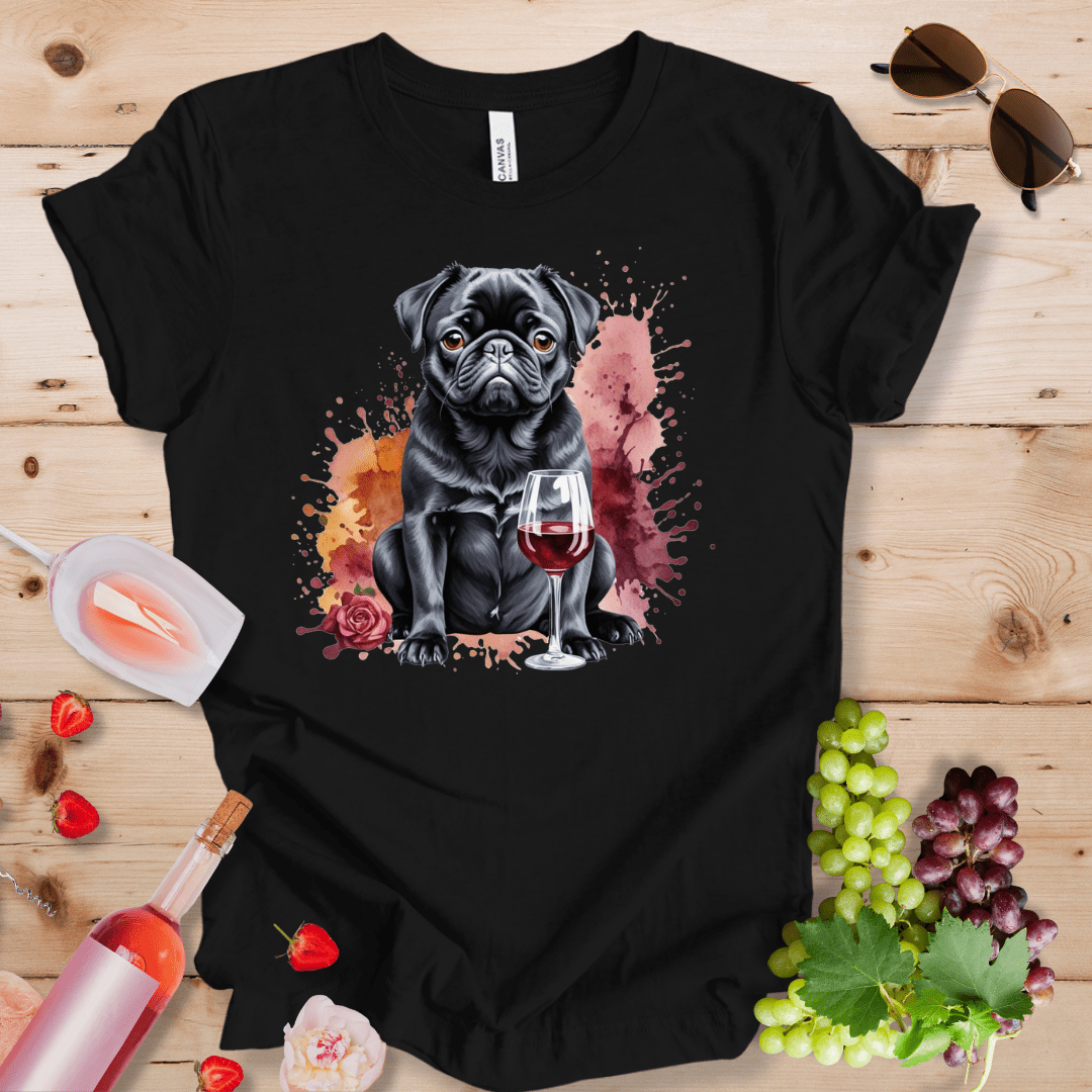 Black Pug and Wine