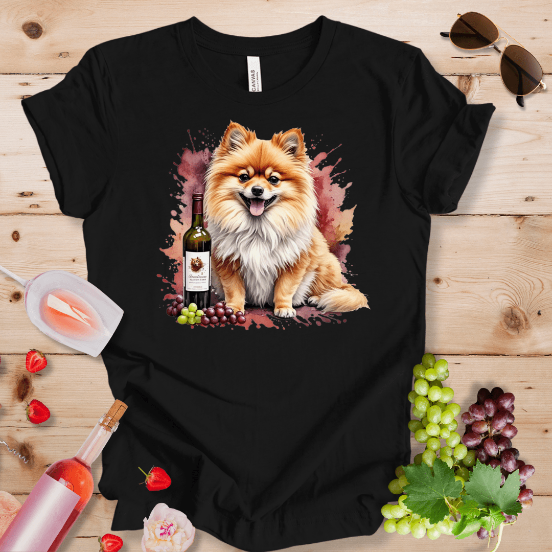 Pomeranian and Wine