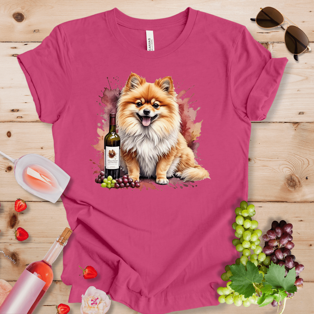 Pomeranian and Wine