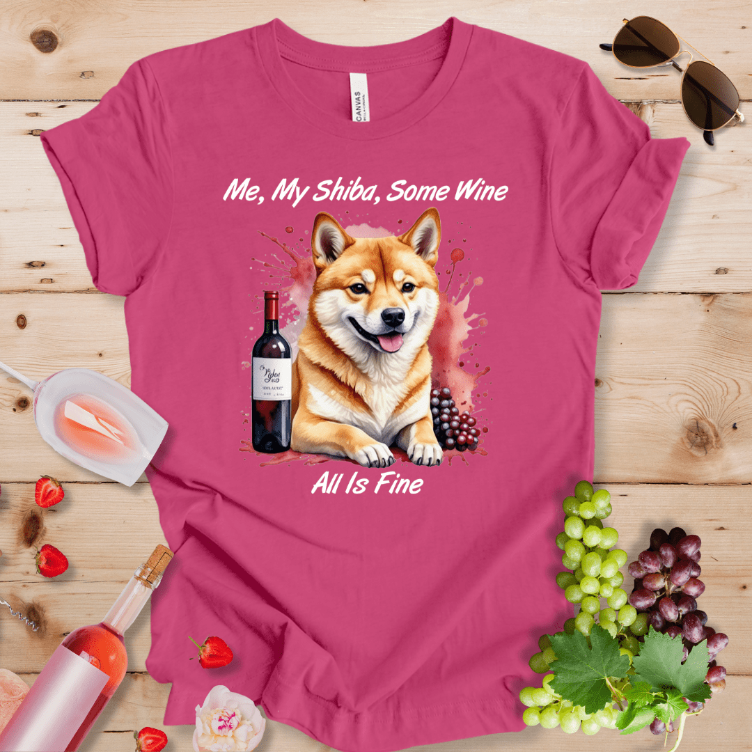 Me, My Shiba, Some Wine - All is Fine