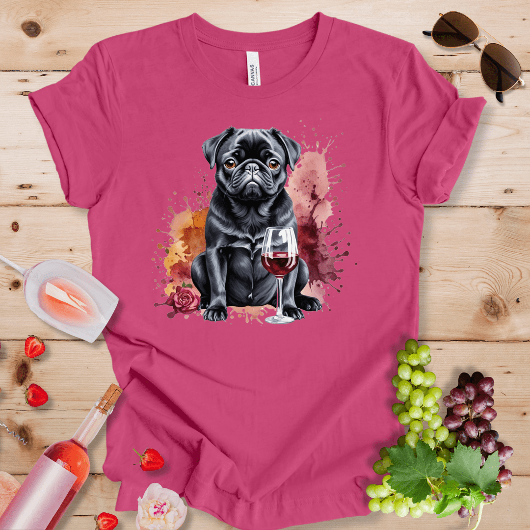 Black Pug and Wine