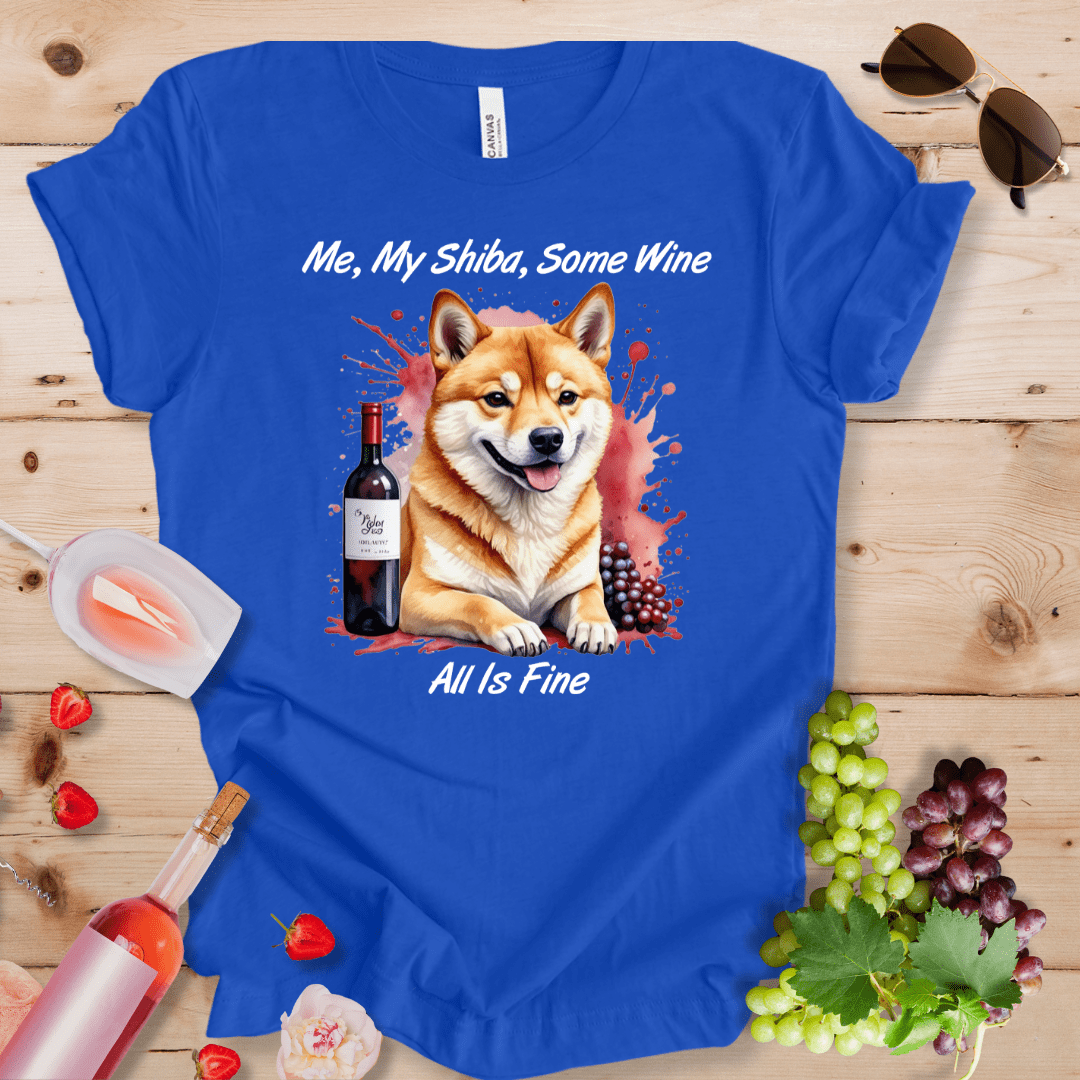 Me, My Shiba, Some Wine - All is Fine