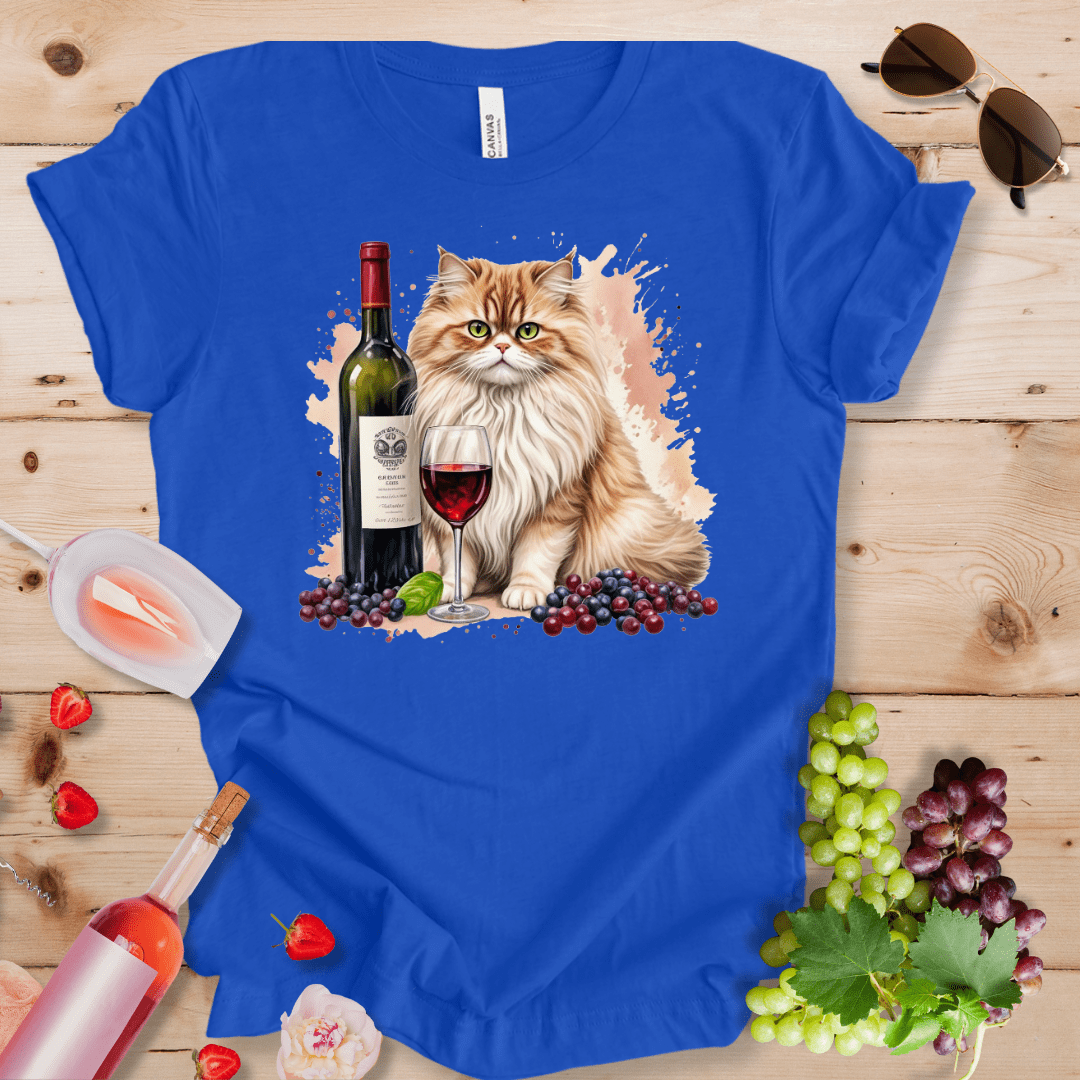 Persian Cat and Wine