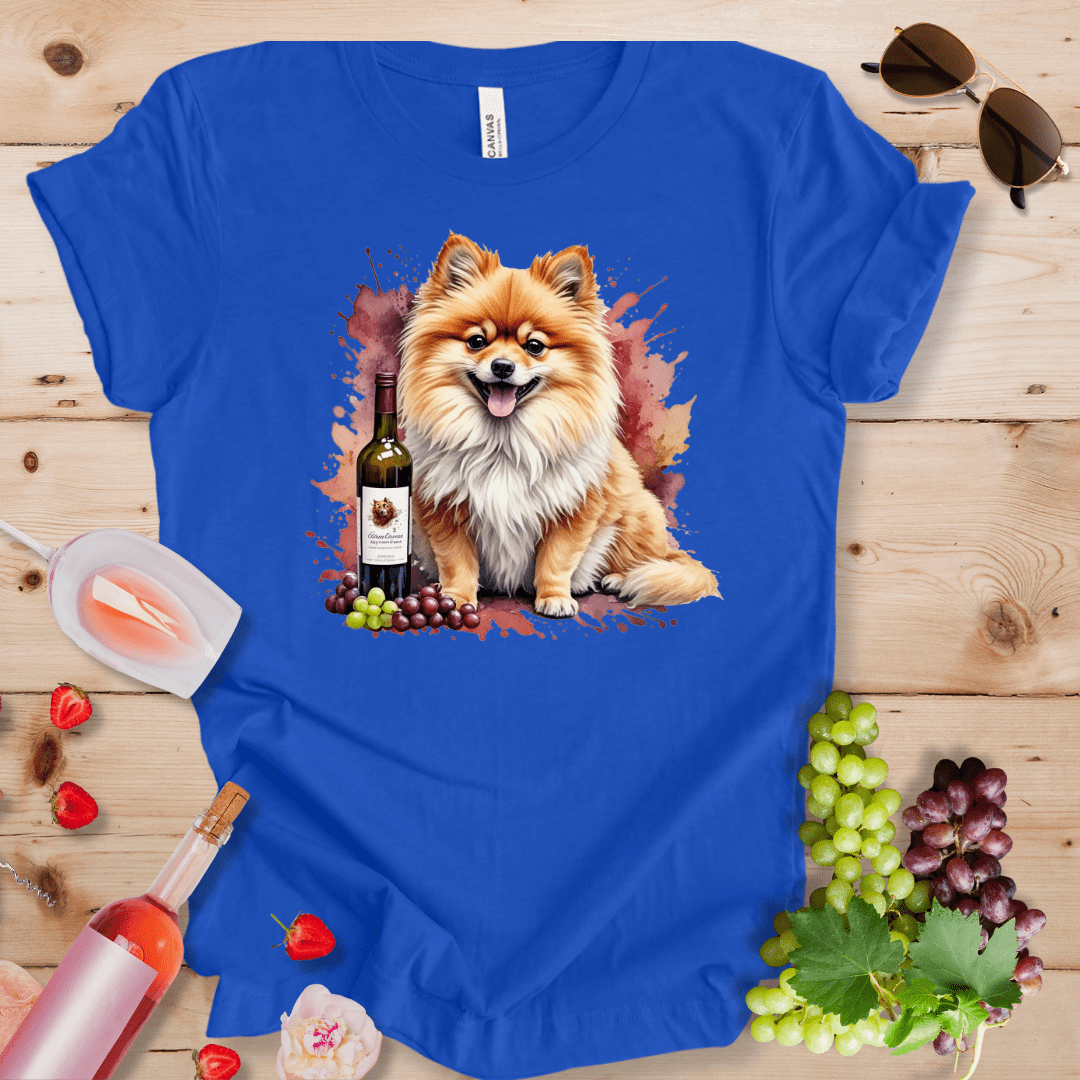 Pomeranian and Wine