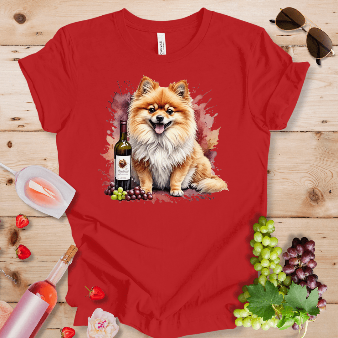 Pomeranian and Wine