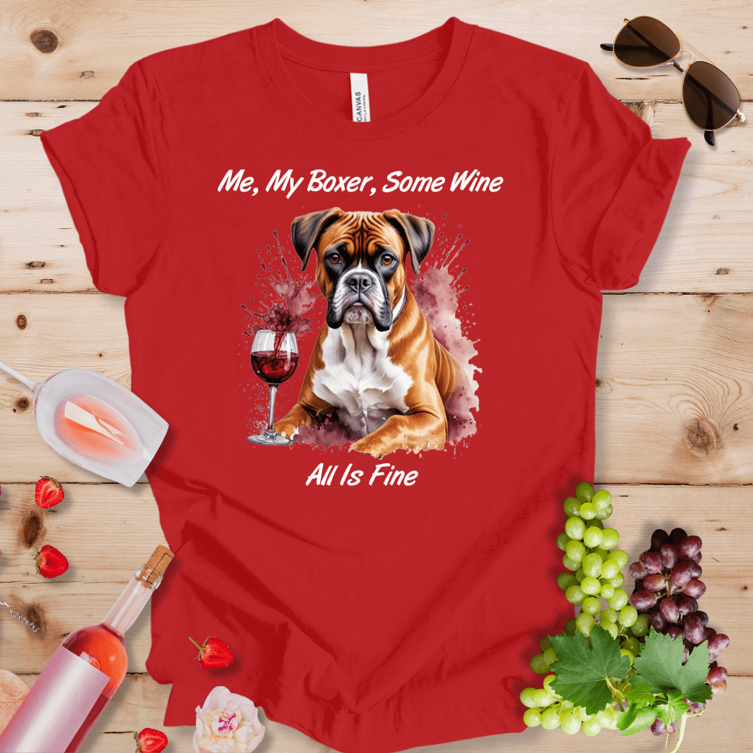 Me, My Boxer, Some Wine - All is Fine