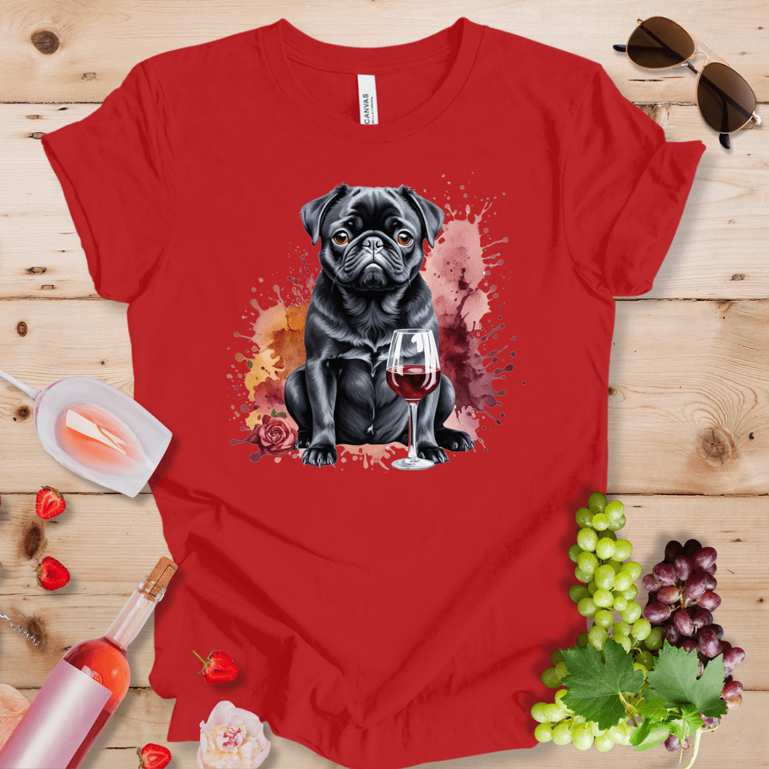 Black Pug and Wine