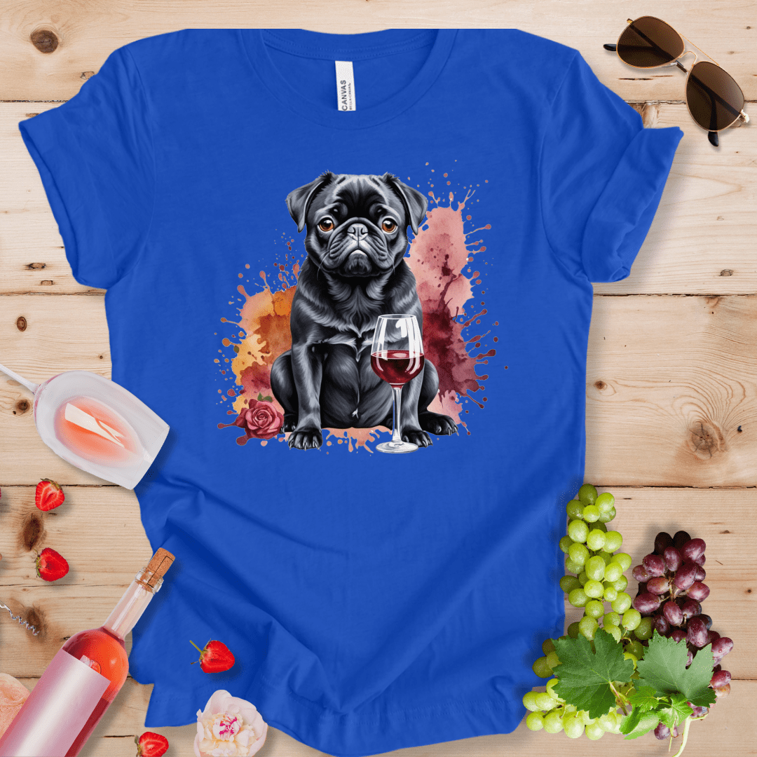 Black Pug and Wine