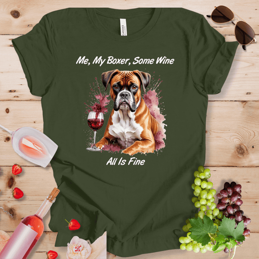 Me, My Boxer, Some Wine - All is Fine