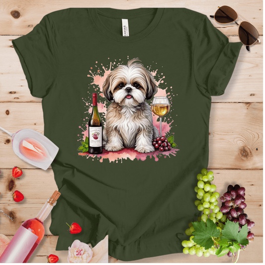 Shih Tzu and Wine