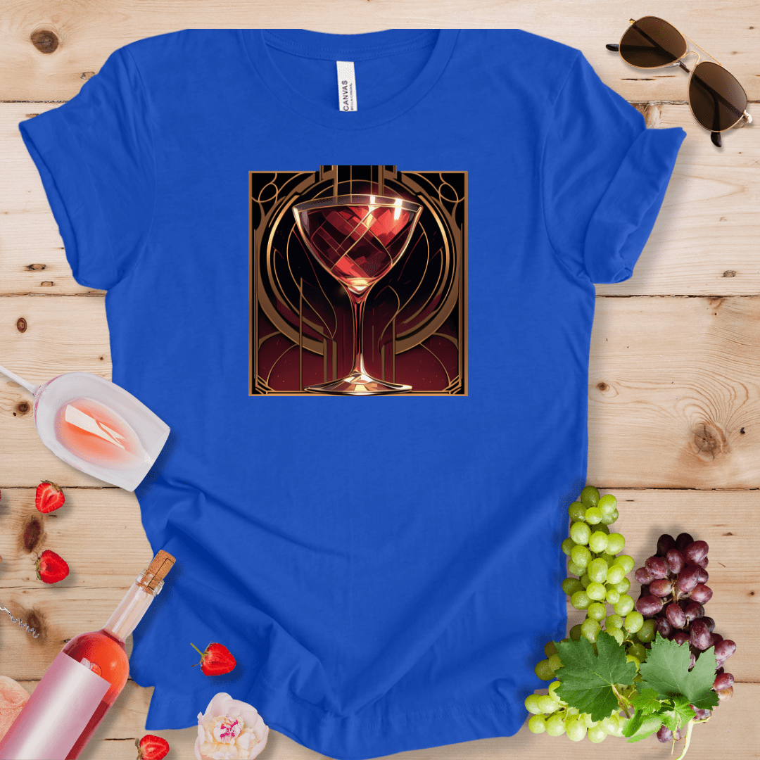 Gold Framed Wine Glass