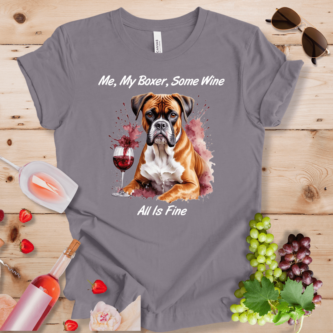 Me, My Boxer, Some Wine - All is Fine