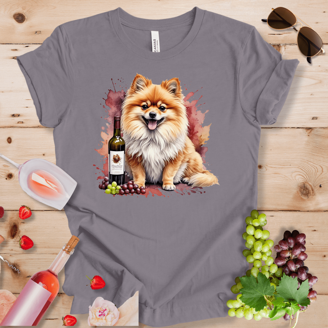 Pomeranian and Wine