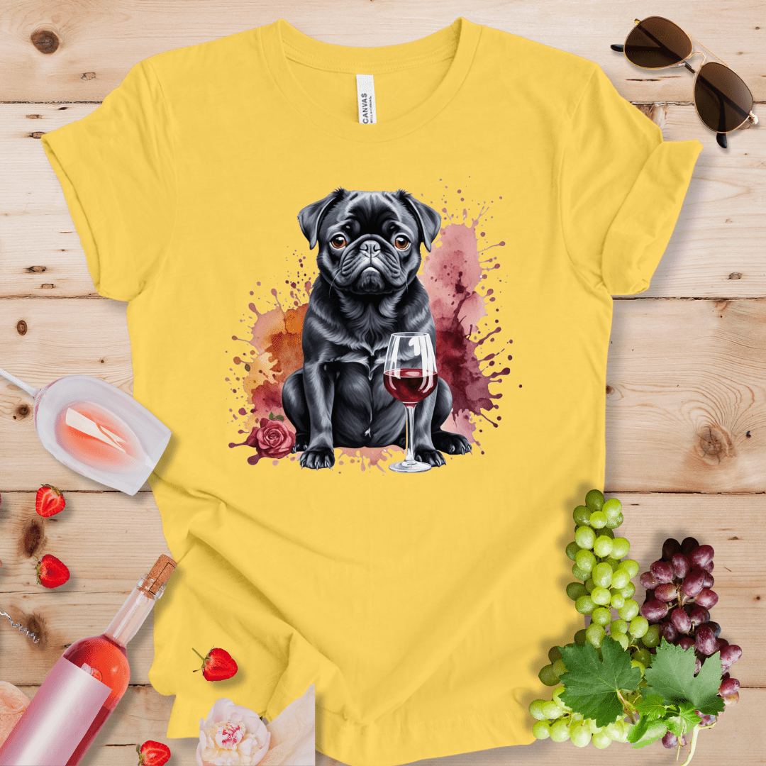 Black Pug and Wine