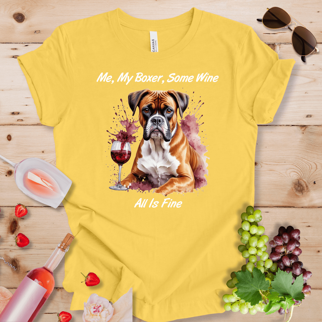 Me, My Boxer, Some Wine - All is Fine