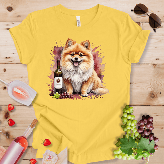 Pomeranian and Wine