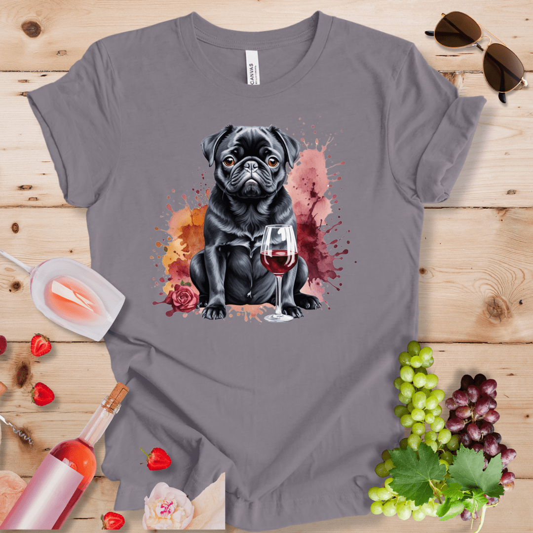 Black Pug and Wine