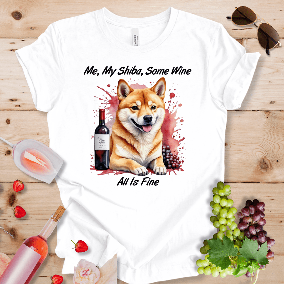 Me, My Shiba, Some Wine - All is Fine