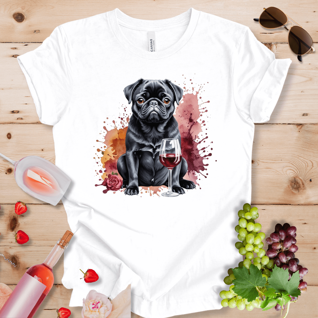 Black Pug and Wine