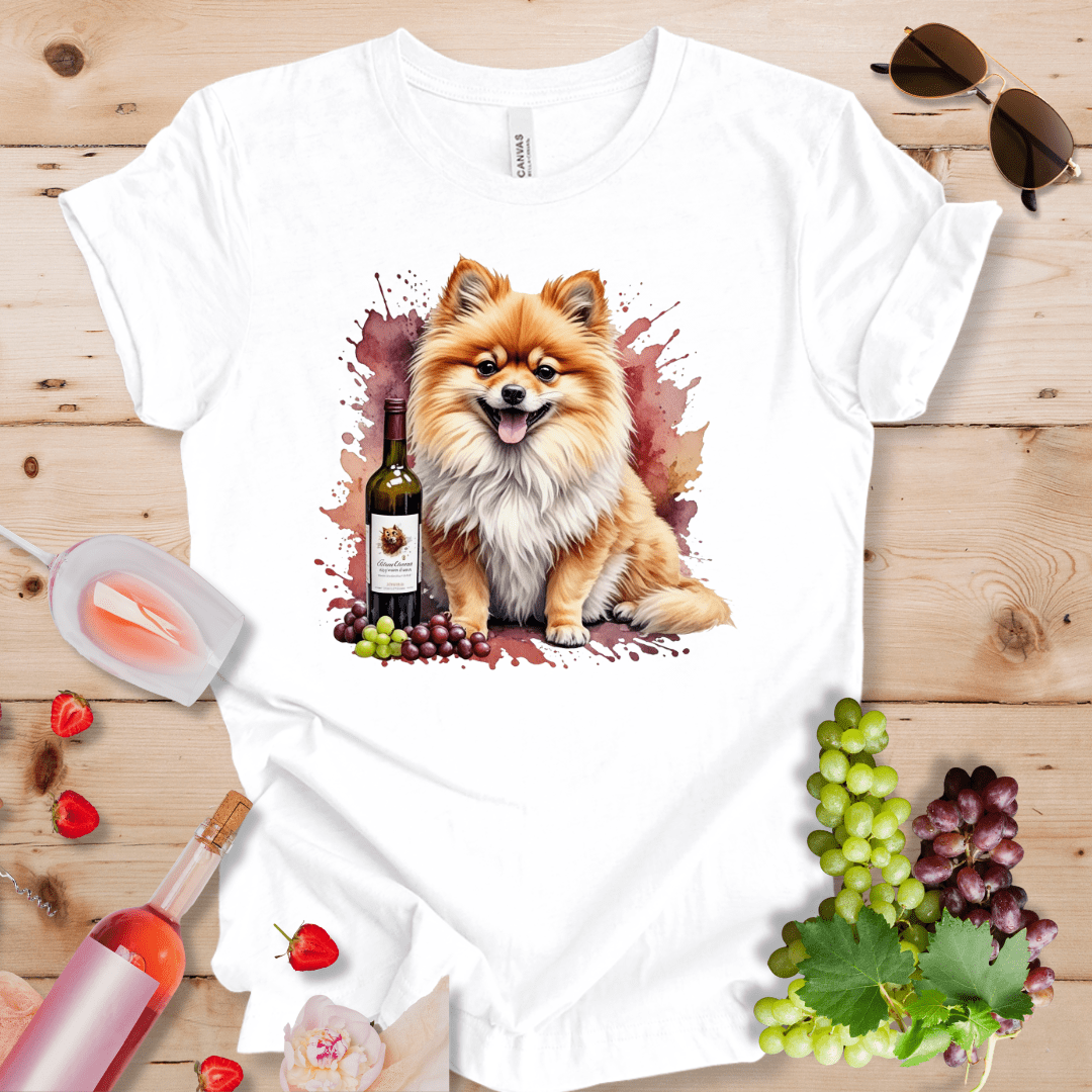 Pomeranian and Wine